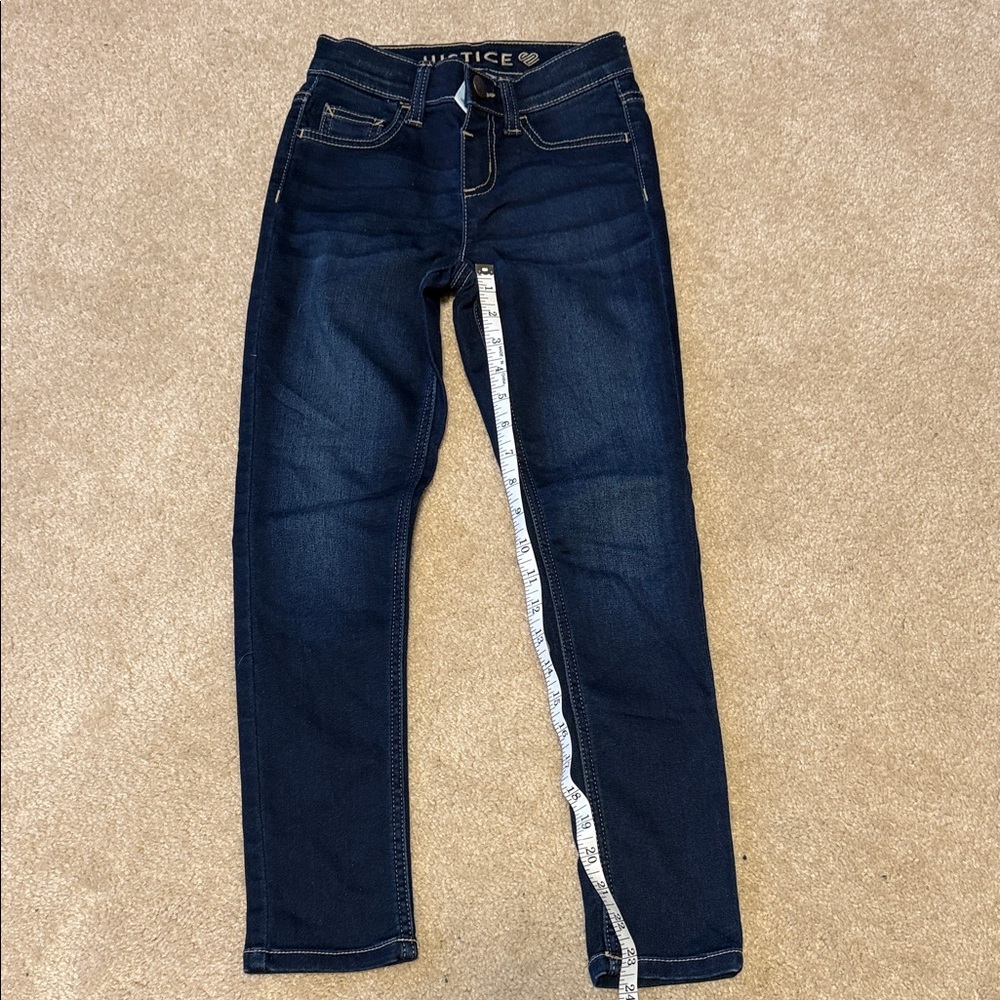 Justice girls Dark Blue Skinny Jeans